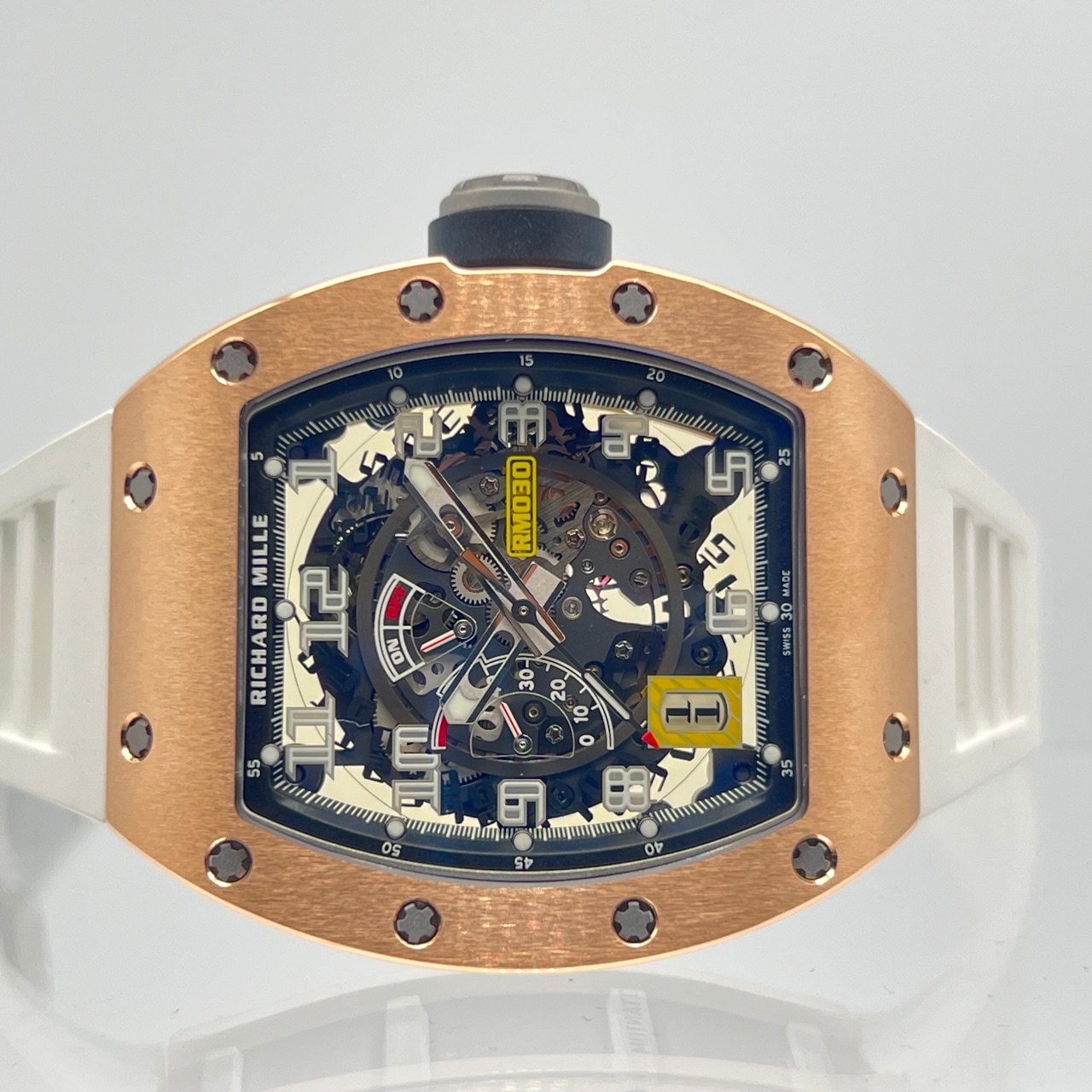 リシャールミル オートマティック RM030 ローズゴールド ラバーベルト