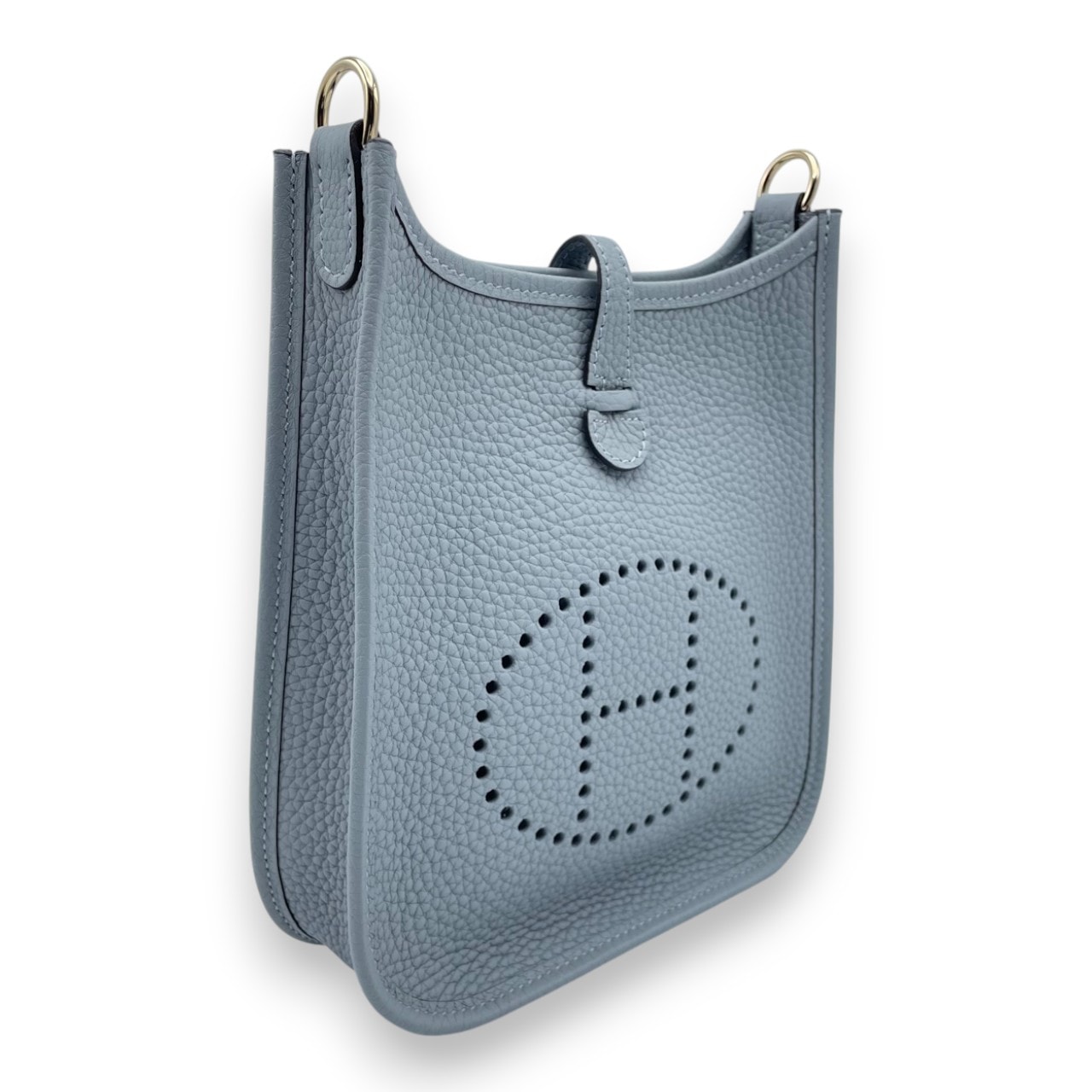 新品 エルメス ミニ エブリン TPM グリパンタン K刻印 グレー系