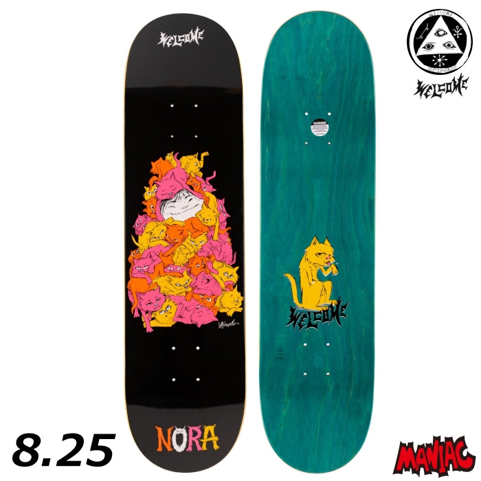 スケボー デッキ スケートボード WELCOME ウェルカム デッキ NORA