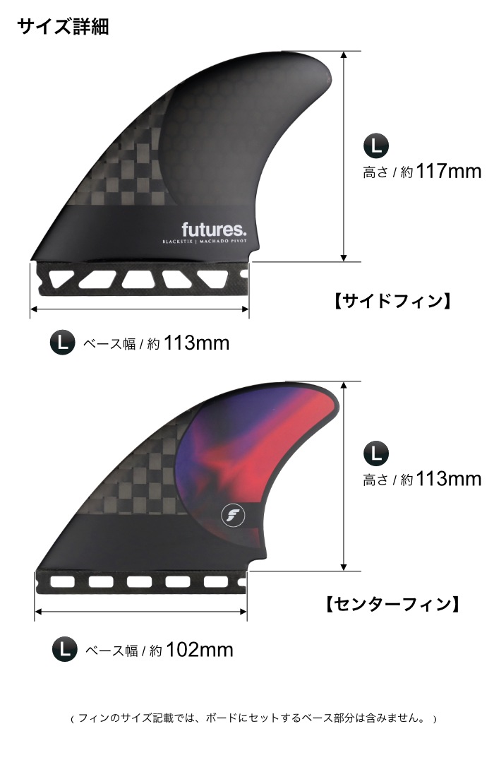 ロブマチャド シグネチャー BLACKSTIX Futures フィンセット futures