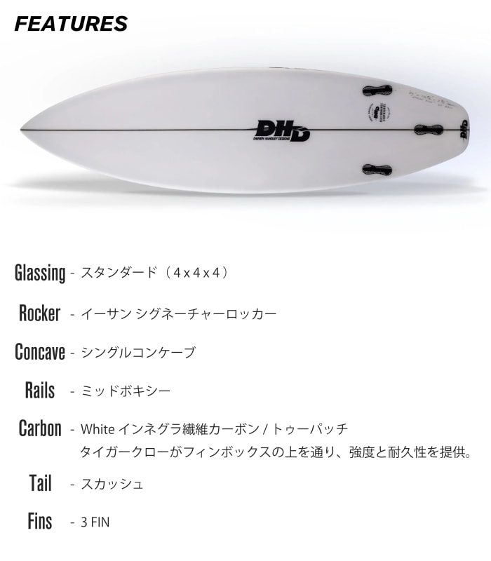 DHD サーフボード ディーエイチディー EE DNA イーサンユーイング