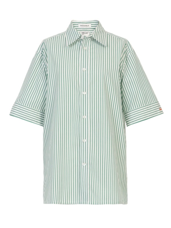 RELAXED FIT S/S SH B.STRIPE | SHIRT/BLOUSE | MADISONBLUE