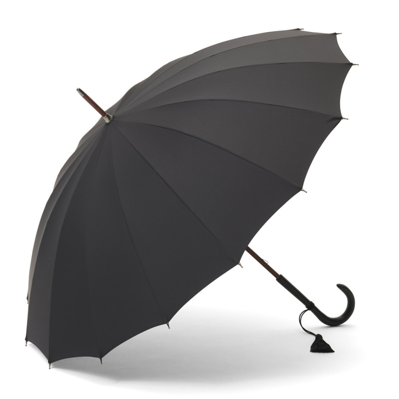 メンズ雨傘】チェス-折りたたみ-ブラック｜トンボ洋傘前原光榮商店