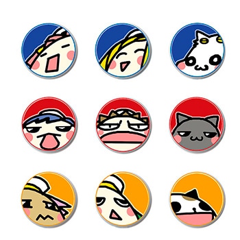 ARIA 原作ぷに缶バッジ9個セット【復刻】 | MAG Garden Online Store