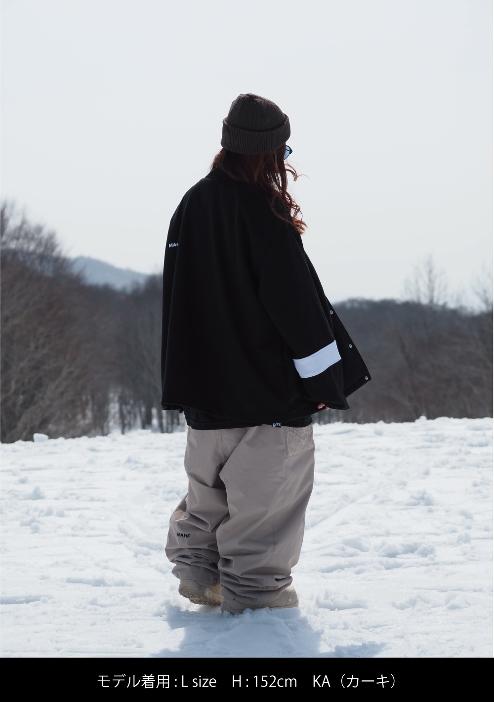 MAHF スノーパンツ XXL MAHF サイドポケットスノーパンツXXL ブラック