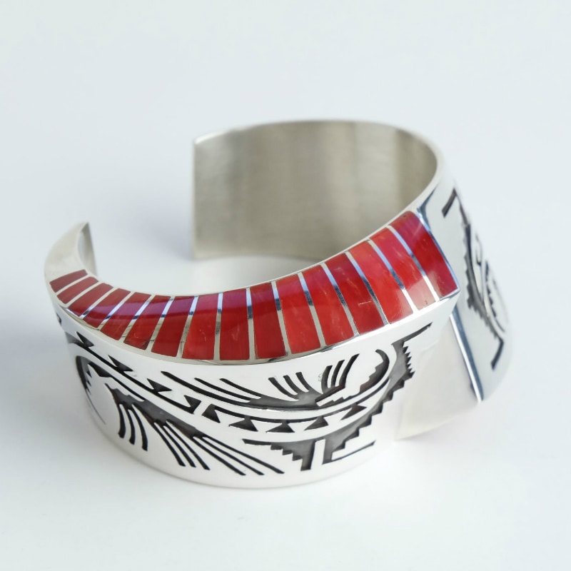 143mm ロンパーカー コーラル インレイ バングル｜マライカ公式通販