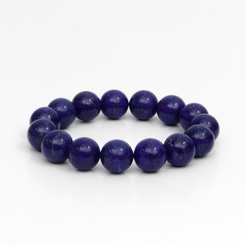 ラピスラズリ丸玉ブレスレット 14mm｜マライカ公式通販