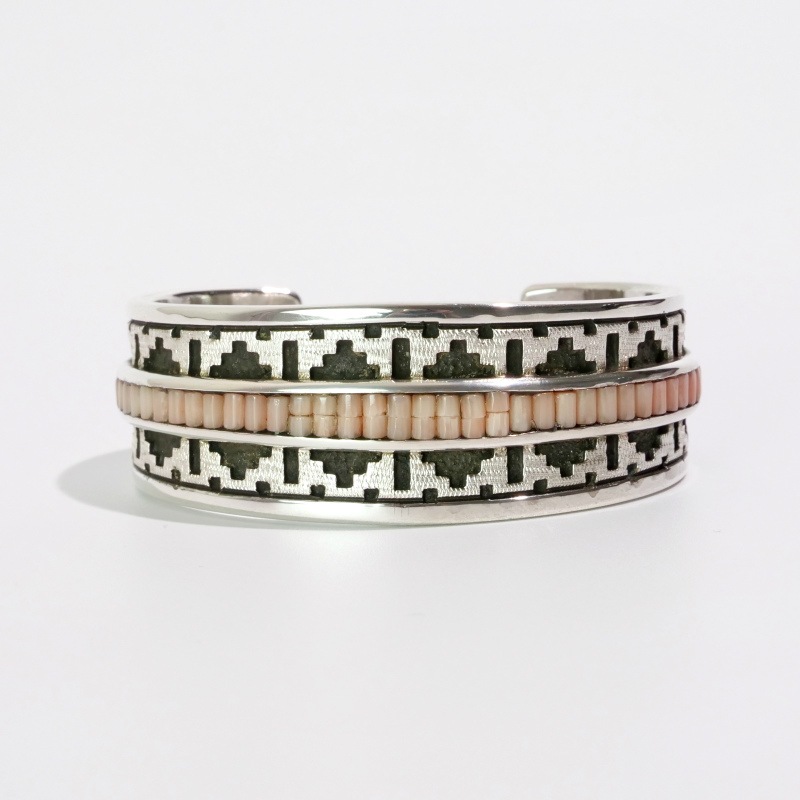 143mm ダンジャクソン コーラルヒシ×ラグオーバーレイ バングル