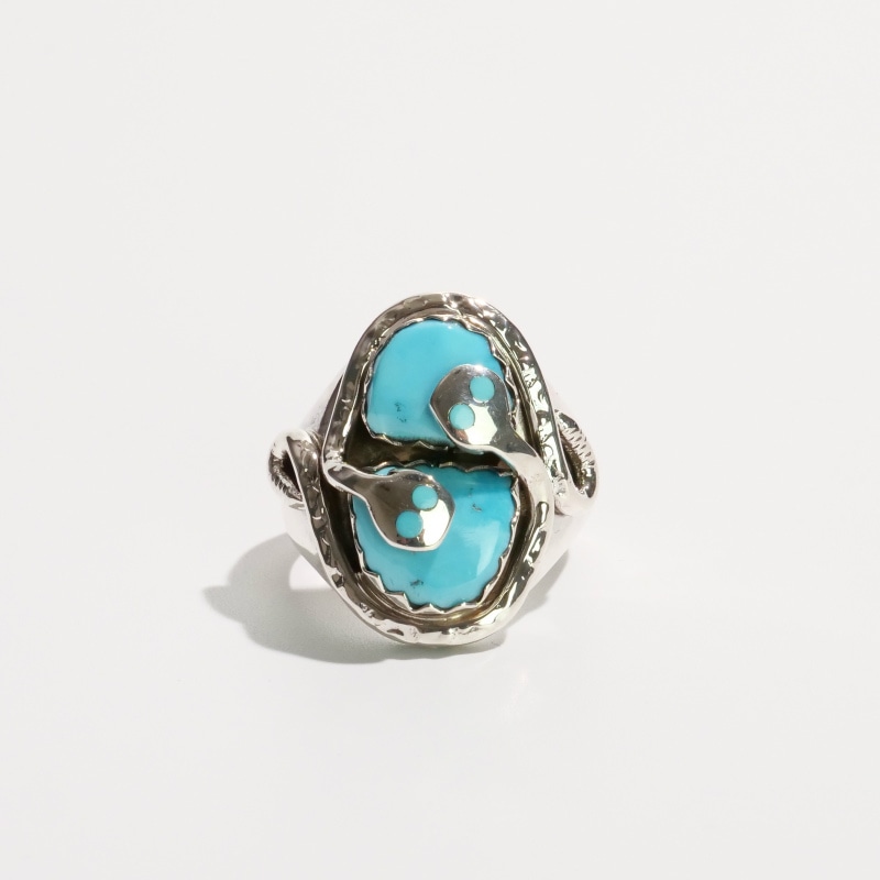 23号 エフィーカラバサ ターコイズ スネークリング｜マライカ公式通販