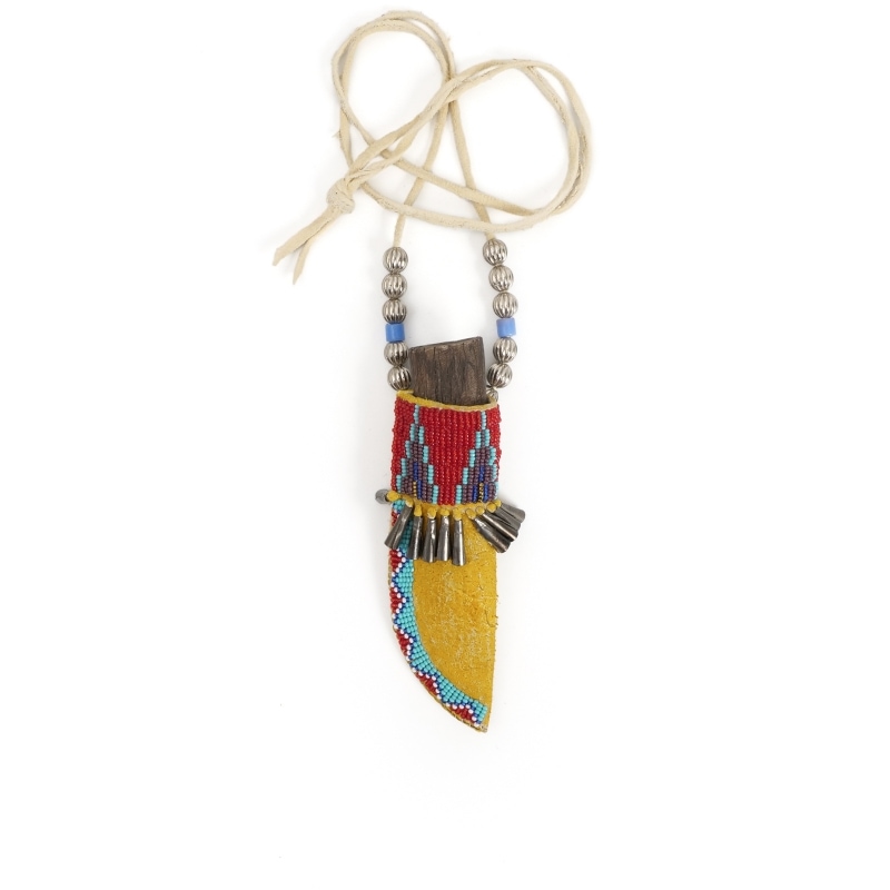 サンタクララ デイブチャバリア ビーズ×石器ナイフネックレス