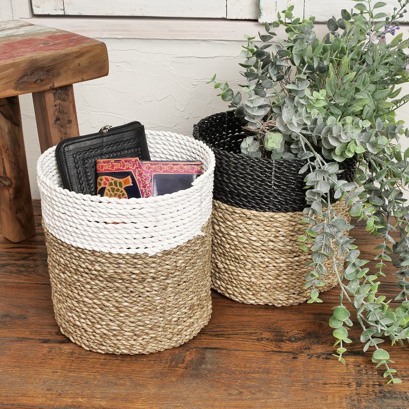 ラフィアバスケット かご L｜マライカ公式通販