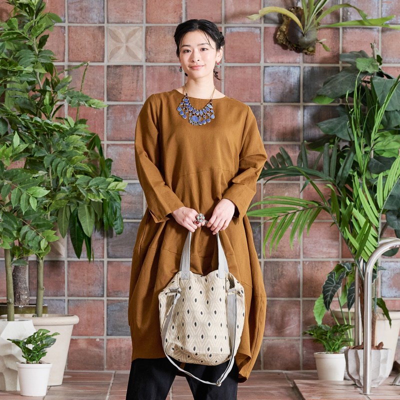 50%OFF リネン混変形ワンピース【メール便可】｜マライカ公式通販