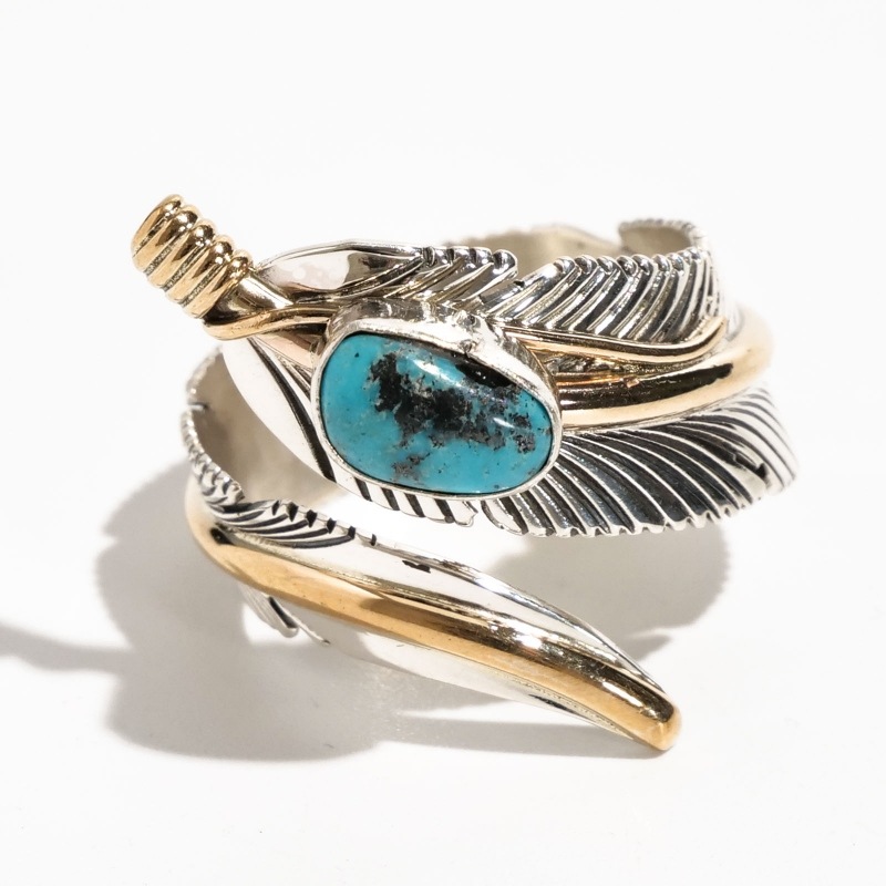 ◇size ハーヴィーメイス 12KGF ターコイズ フェザーリング｜マライカ