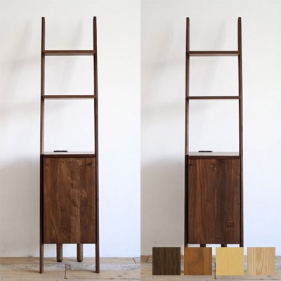 ディープ2 幅40 シェルフ 木製 スリム キャビネット 電話台 ファックス