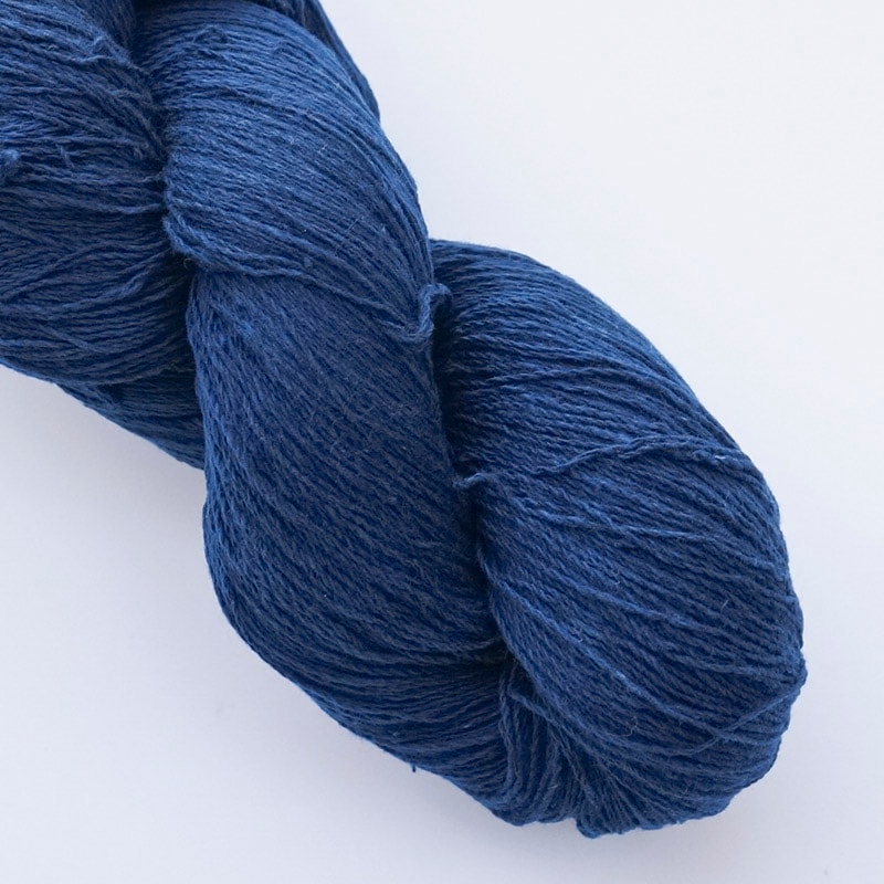 ガラ紡糸｜317/2細番手糸 濃藍｜益久染織研究所 ネットストア