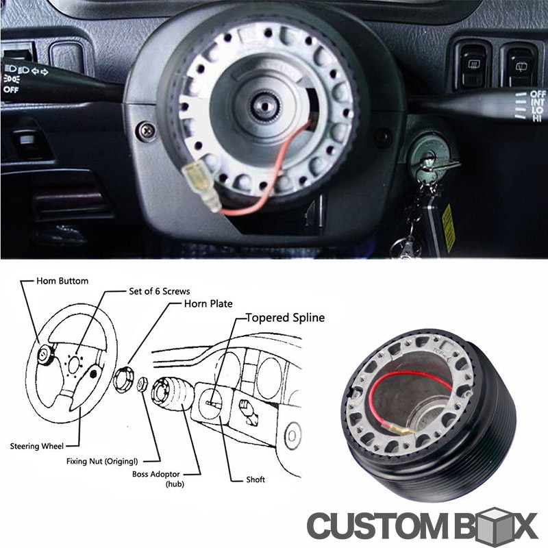 MOMOハンドル(VWゴルフ第2世代)イタリー製：ボス付き MOMOハンドル(VW