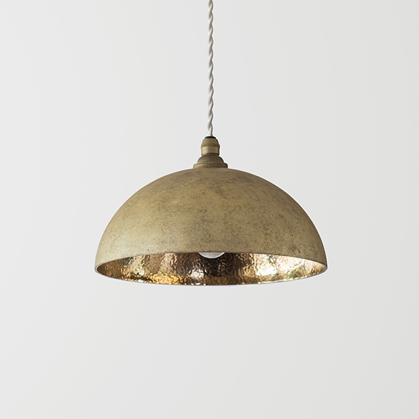 ペンダントランプ 半球 鍛金｜FUTAGAMIオンラインショップ「家と真鍮」