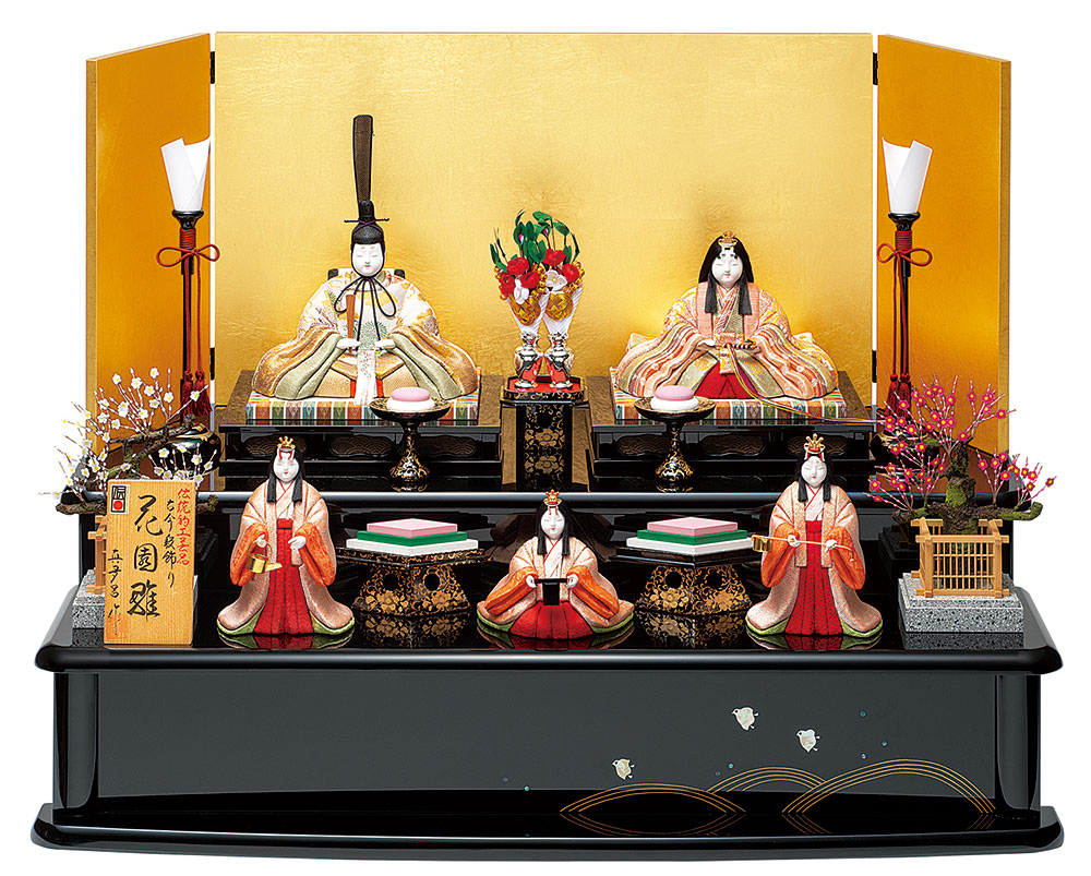 真多呂人形 | 雛人形,段飾り 花園雛 5人 | 雛人形(ひな人形)、五月人形