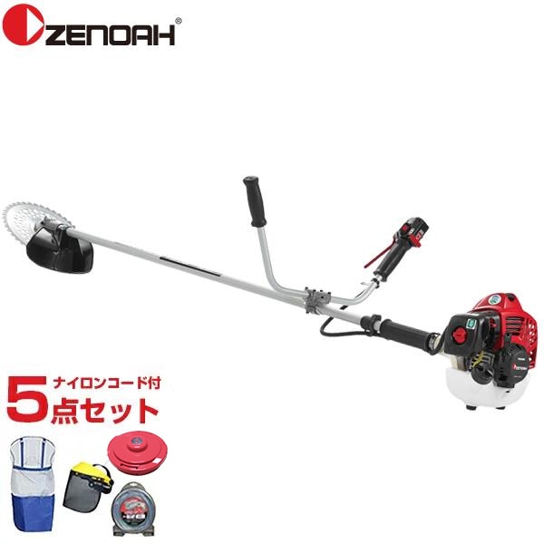 ゼノア 草刈り機 エンジン式 TRZ265W＋ナイロンカッター付き5点セット