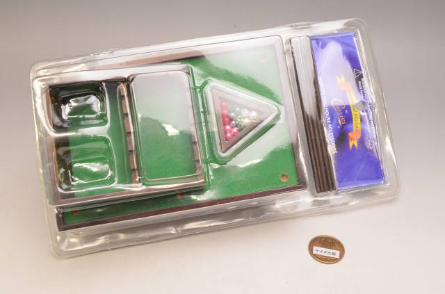 ミニチュア雑貨 ビリヤード テーブルセット 【カラー：ウォルナット