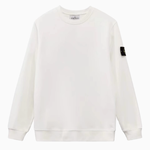 STONE ISLAND ワッペンパッチ スウェット Cotton Round Neck Long