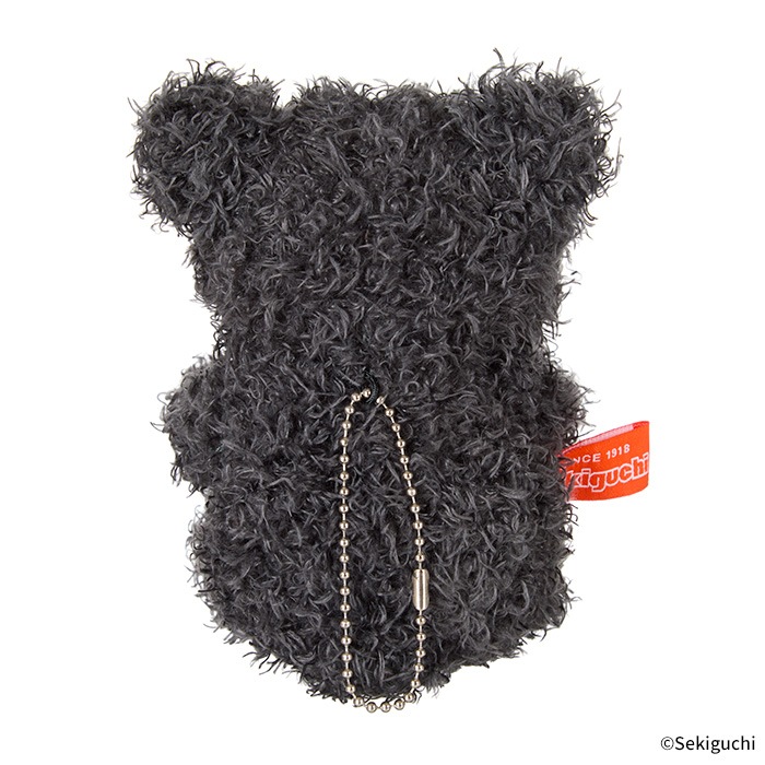 あそんで！テディベア マスコットキーチェーン グレー|【ぬいぐるみの