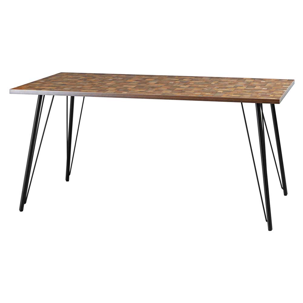 アイアンレッグ×ウッド調のダイニングテーブル｜幅150cm | インテリア