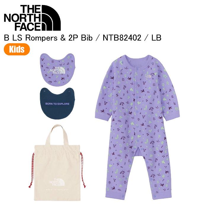 THE NORTH FACE ノースフェイス NTB82402 B L/S Rompers & 2P Bib