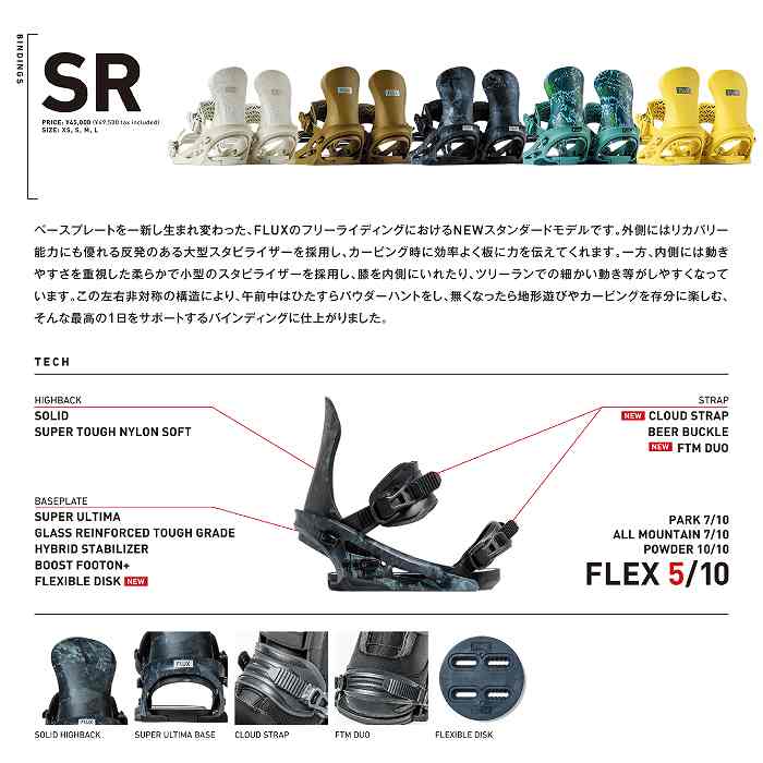 2026 FLUX フラックス SR エスアール GORGE 25-26 スノーボード