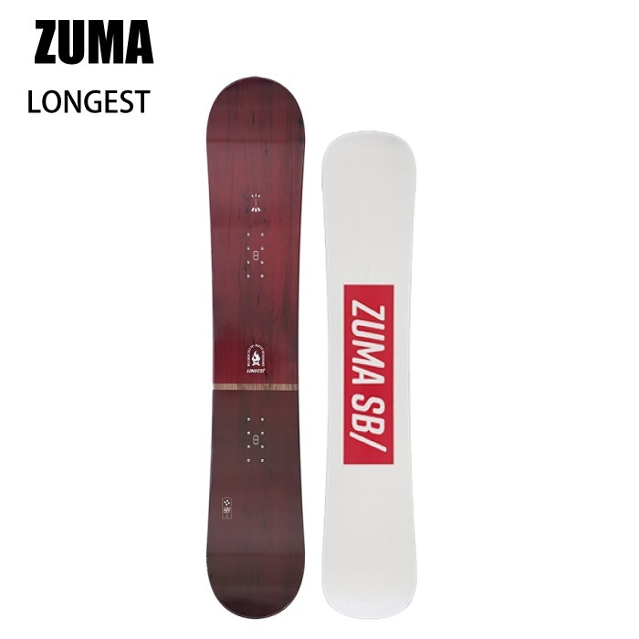 2025 ZUMA ツマ LONGEST RED RED 24-25 ボード板 スノーボード