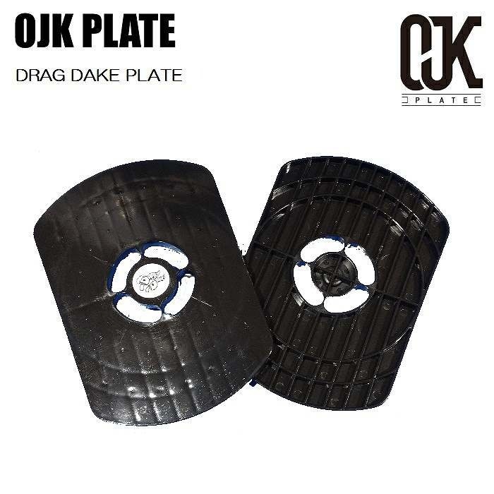 OJK オージェイケープレート DRAG DAKE PLATE BLACK ドラグダケ