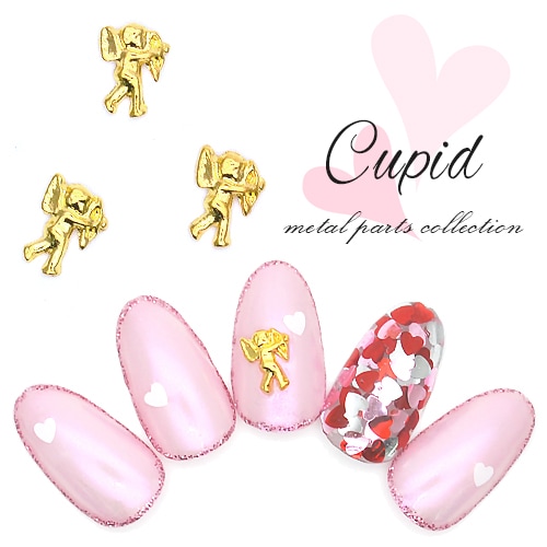 ネコポス 送料無料】キューピットメタルパーツ 5個入り 天使