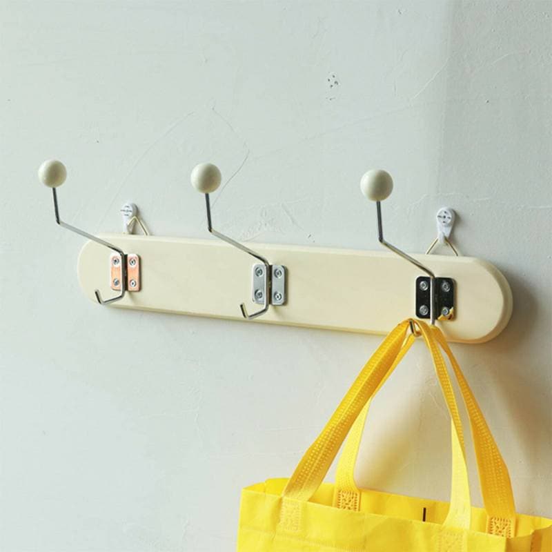 VeroMan 3列 壁掛けハンガー 壁掛けフック フック コートラック ラック