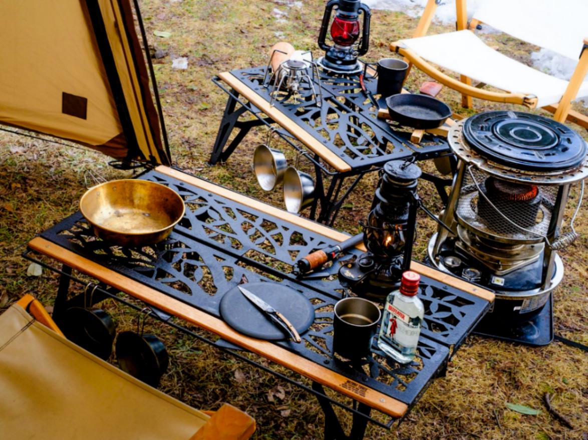 NATURE TONES ワンハンドカフェテーブル ノーマル サテンブラック