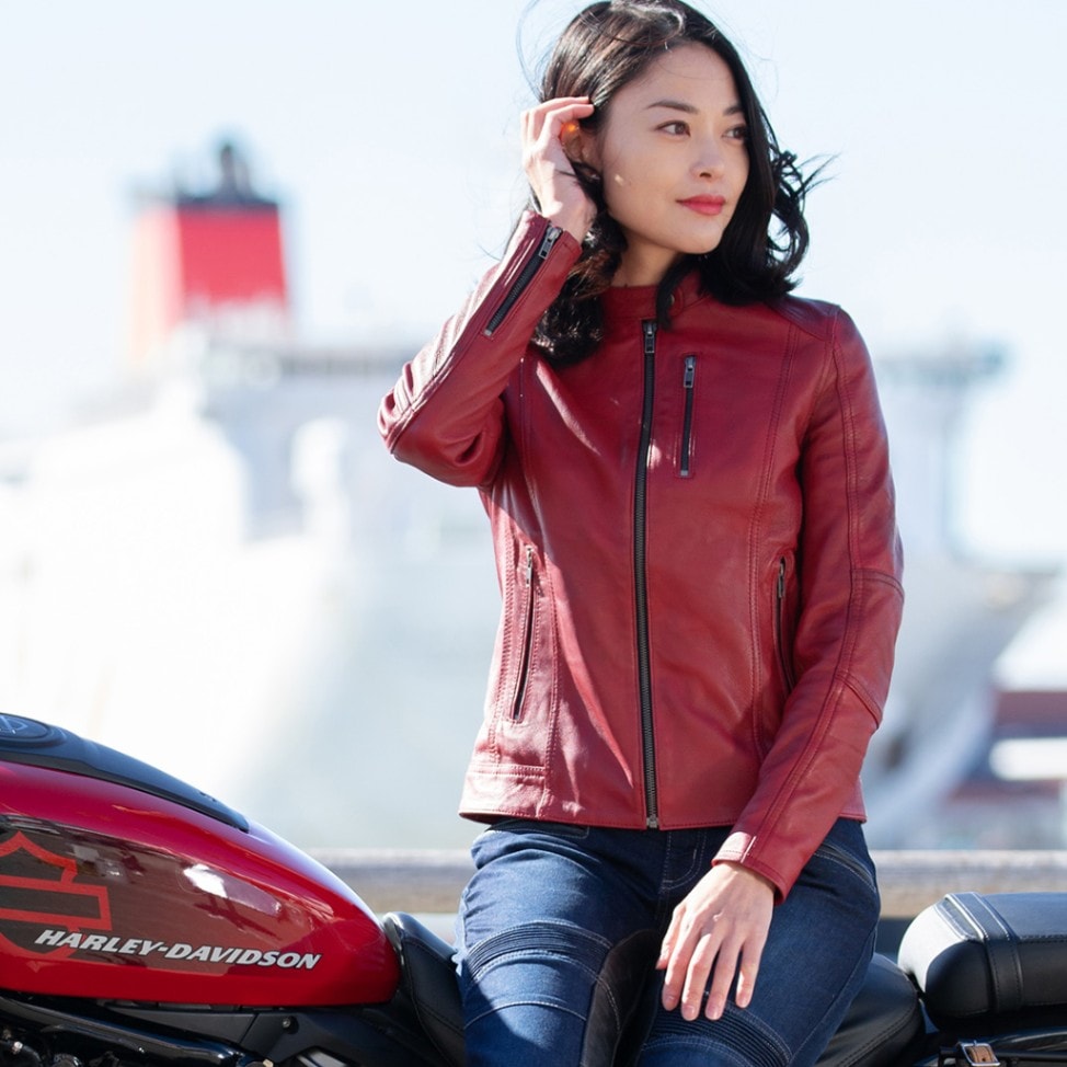 バイク レディースレザージャケット[FR20SJ-9] ウェア,レディース