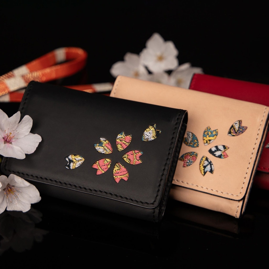 バイク 花山レザー名刺ケース[W-130K] 花山,各種ケース デグナー