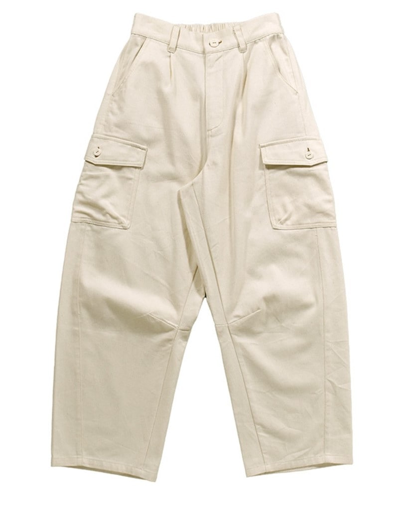 ケイット / 庭刺繍入りバレルカーゴパンツ | BRAND,north object