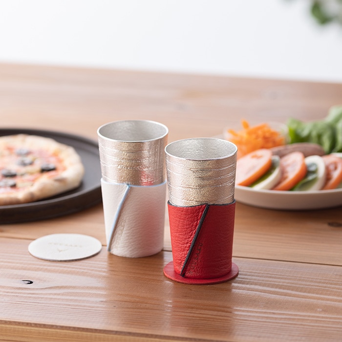 ビアカップ 2ヶセット（桐箱入）｜錫製雑貨・酒器の通販は能作
