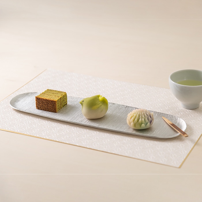 長皿 - 布目・氷割｜錫製雑貨・酒器の通販は能作オンラインショップ
