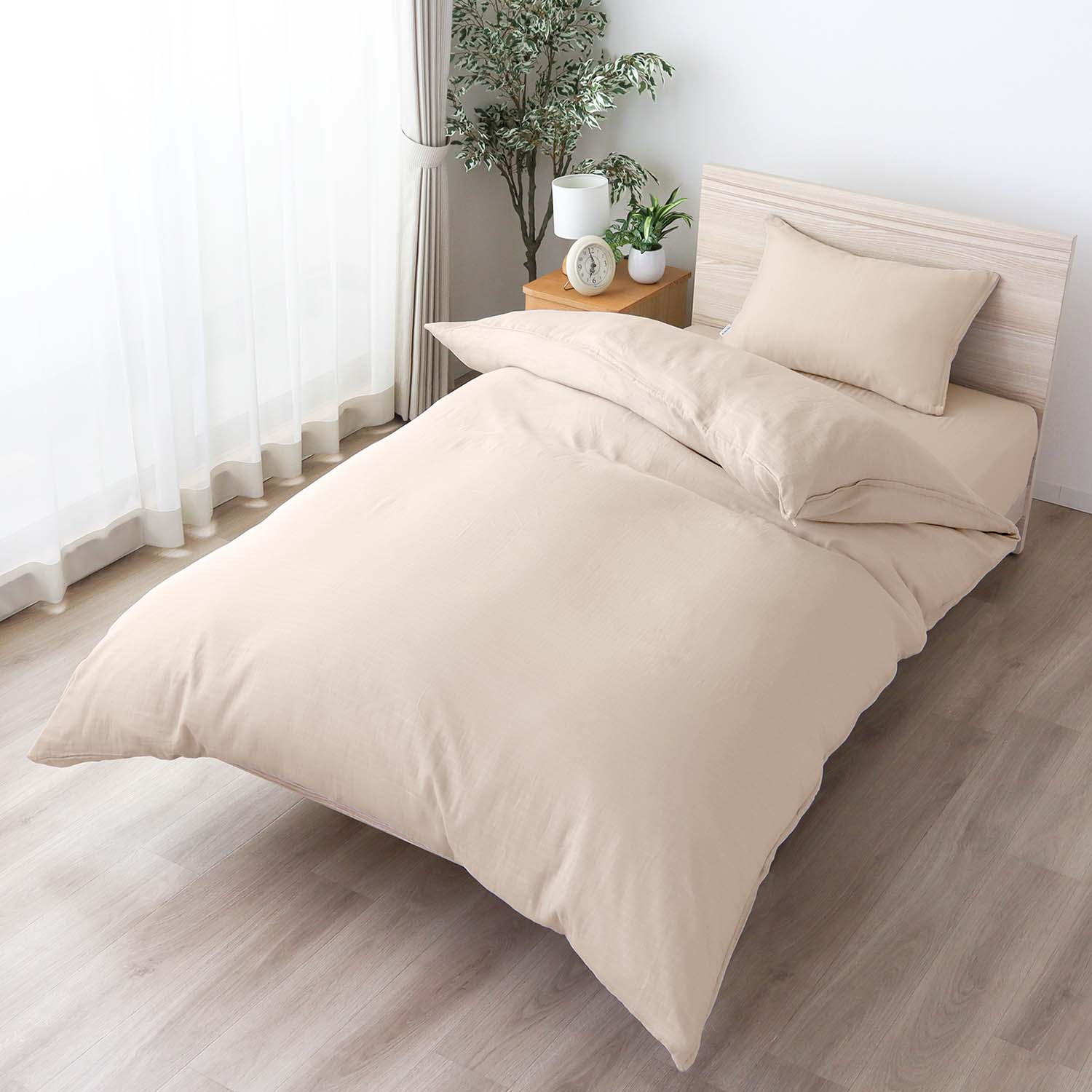 SEK抗菌防臭加工 掛ふとんカバー 二重ガーゼ 無地 テンポ | 布団・寝具