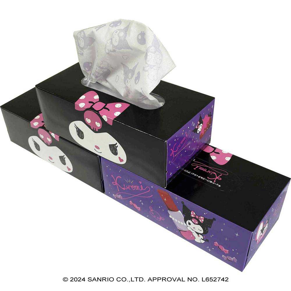 ハヤシ商事 クロミ キュートボックスティシュ 150組 10箱セット 122081