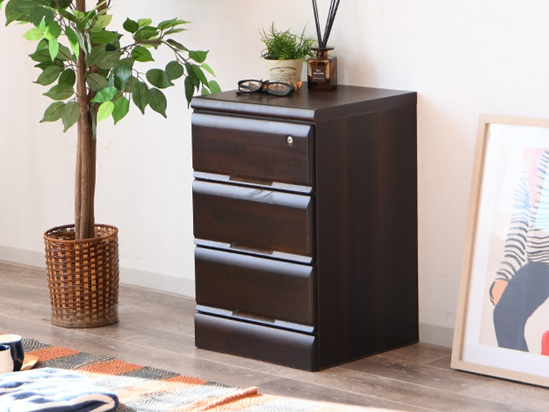 ミニチェスト サイドチェスト たんす 3段 完成品 日本製 卓上 デスク上