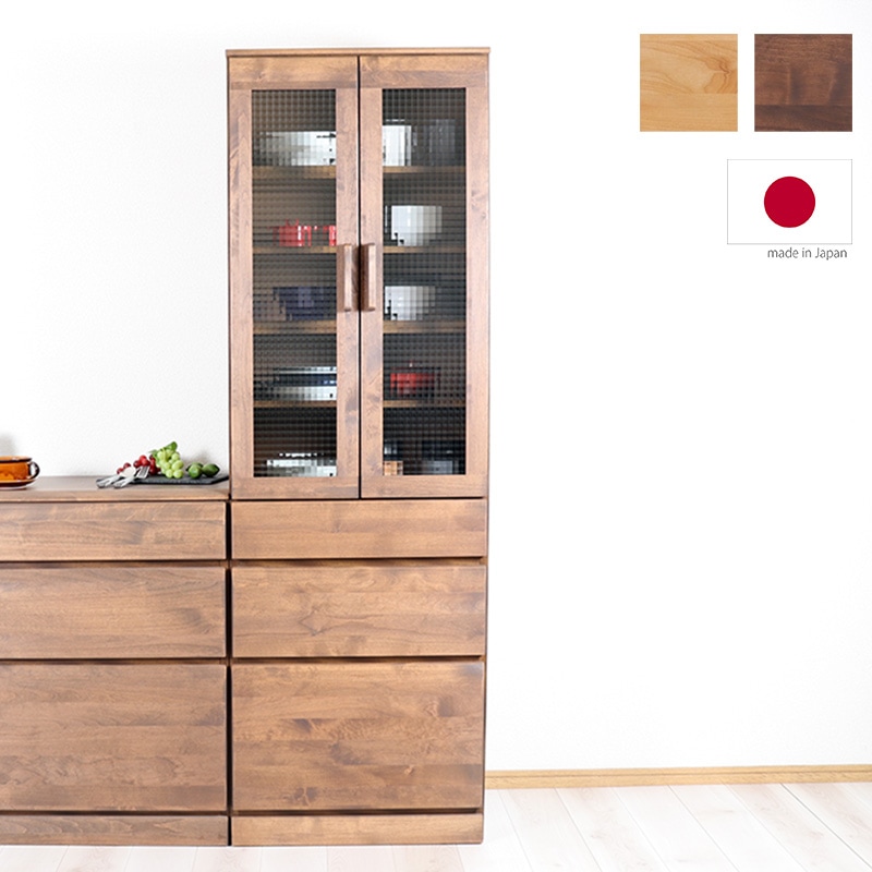 美品 入江木工 キッチンボード レンジボード 食器棚 250318-1 美品