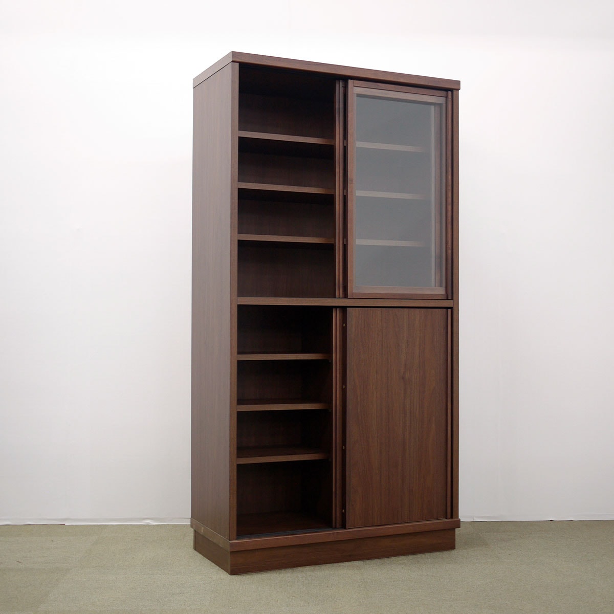 Ferris 板戸 幅90cm ミニマルなデザインの食器棚 高さ175cm | 店舗