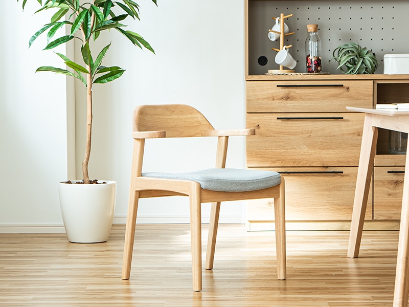 ハーフアームチェア 肘付きチェア アームチェア ダイニングチェア 二脚