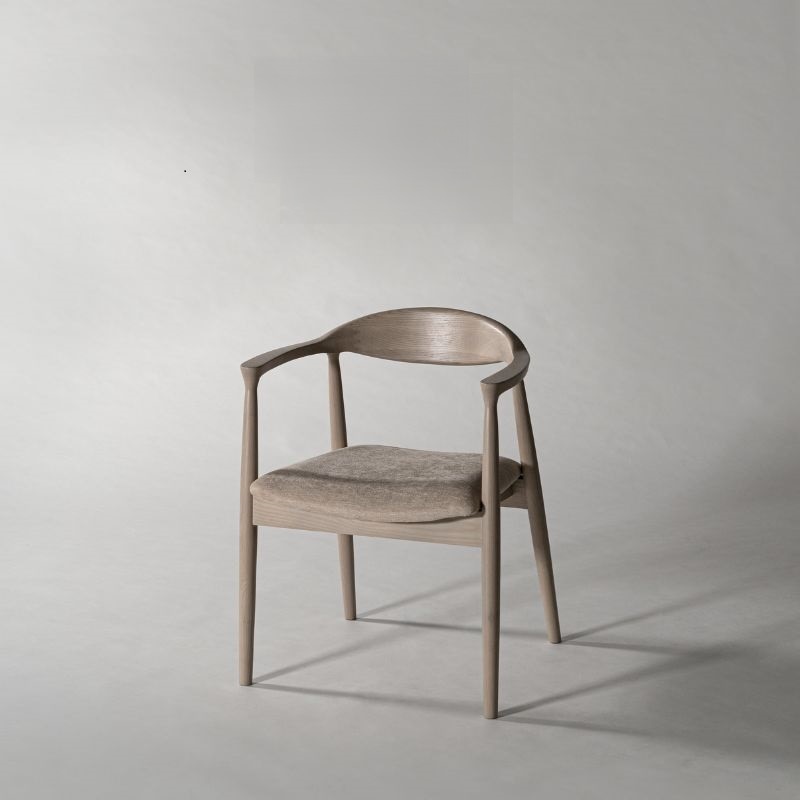 Mallow 】f7-137グレージュアームチェア【2色展開】 | 店舗,株式会社