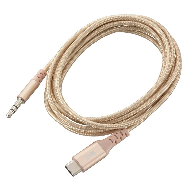 AudioComm 変換ケーブル Type-C/φ3.5mm 高耐久 1.8m｜SMT-L18SPT-N 01