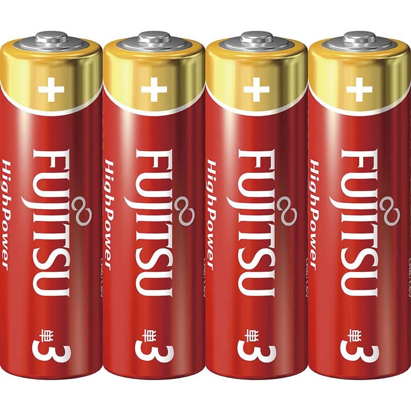 富士通 単3形アルカリ電池 4本入 ハイパワー｜27451 17-0098｜通販なら