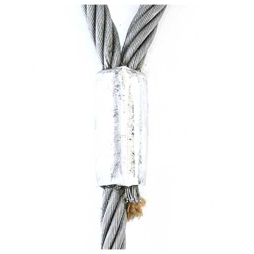 玉掛策 径18mm 長8.0m 2本セット 両アイ ロック加工 ワイヤーロープ