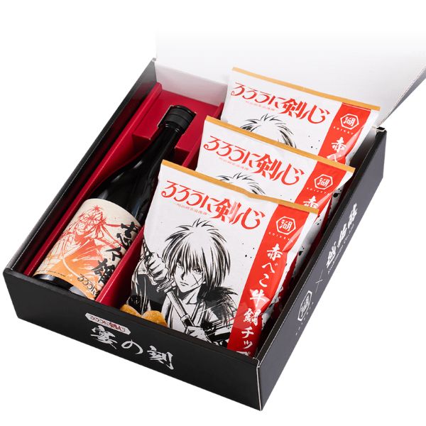るろうに剣心×湖池屋×越銘醸 コラボセット「宴の刻」｜小野酒店